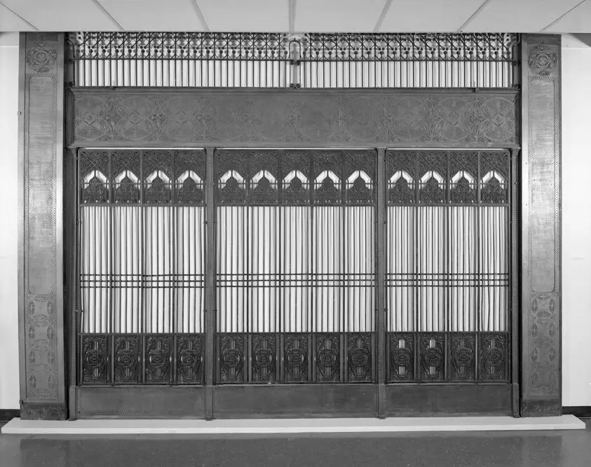 Elevator Grille from the Chicago Stock Exchange, Chicago, Illinois by Louis H. Sullivan