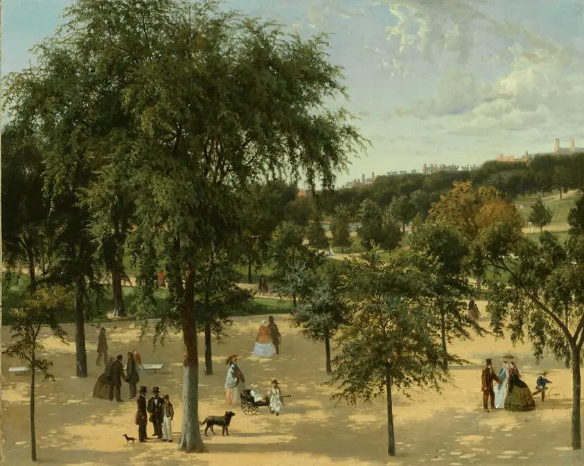 Boston Common by Artist unknown (American, 19th century)