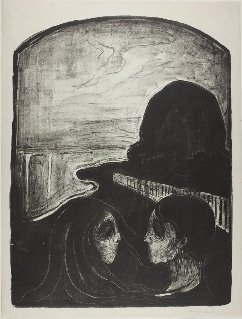 Attraction I by Edvard Munch (Norwegian, 1863-1944)