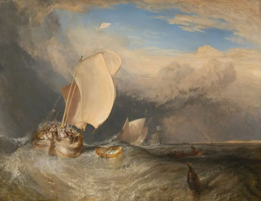 Fishing Boats with Hucksters Bargaining for Fish by Joseph Mallord William Turner