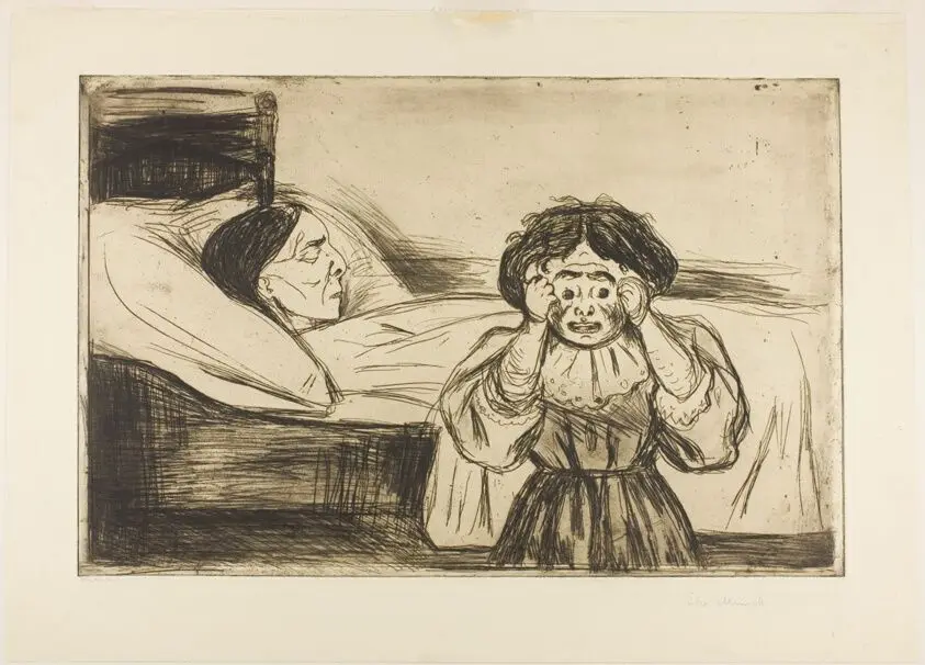 The Dead Mother and Her Child by Edvard Munch (Norwegian, 1863-1944)