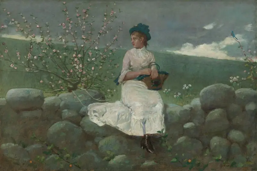 Peach Blossoms by Winslow Homer