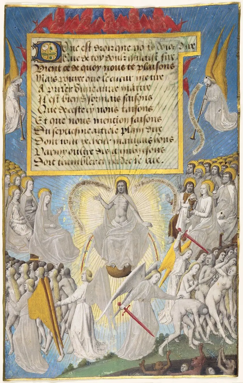 The Last Judgment from Les Sept Articles de la Foi by Jean Chappuis by Maître François
