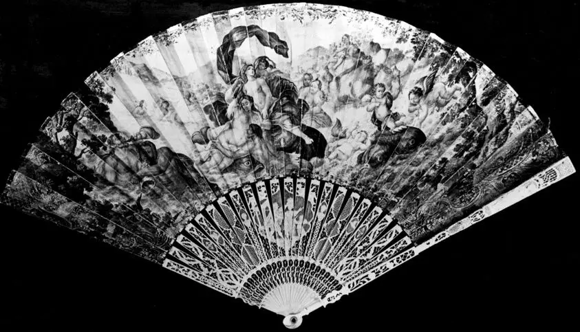 Fan by Painted by Benjamin West (American, 1728–1836)