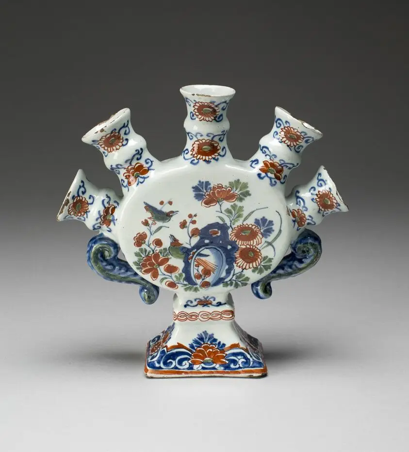 Flower Vase (one of a pair) by De Grieksche A (The Greek A) Factory