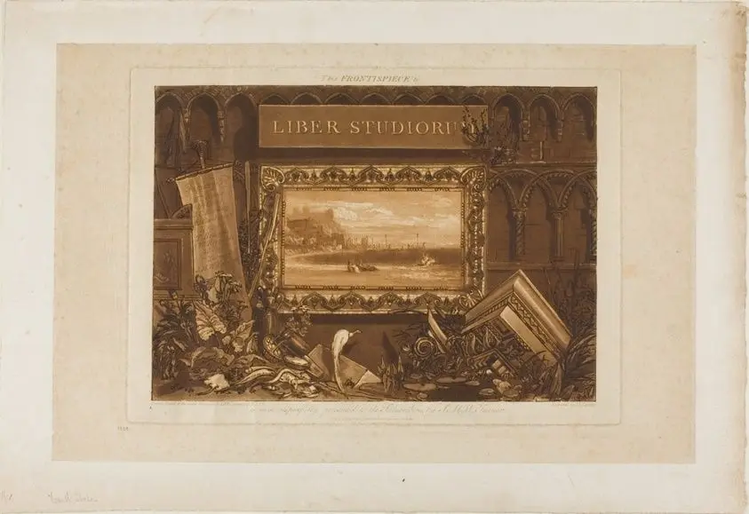 The Frontispiece to Liber Studiorum by Joseph Mallord William Turner (English, 1775-1851)