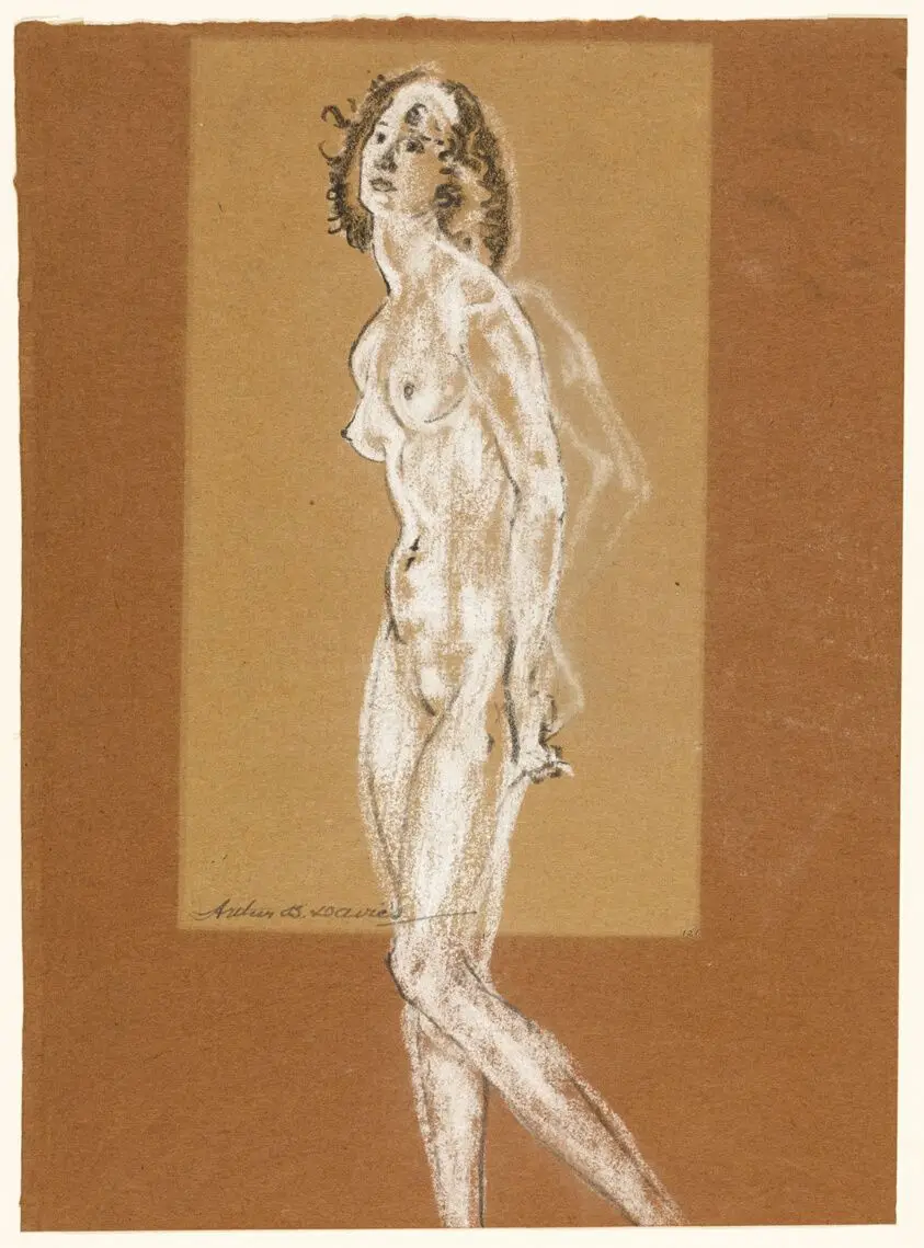 Standing Female Nude by Arthur B. Davies