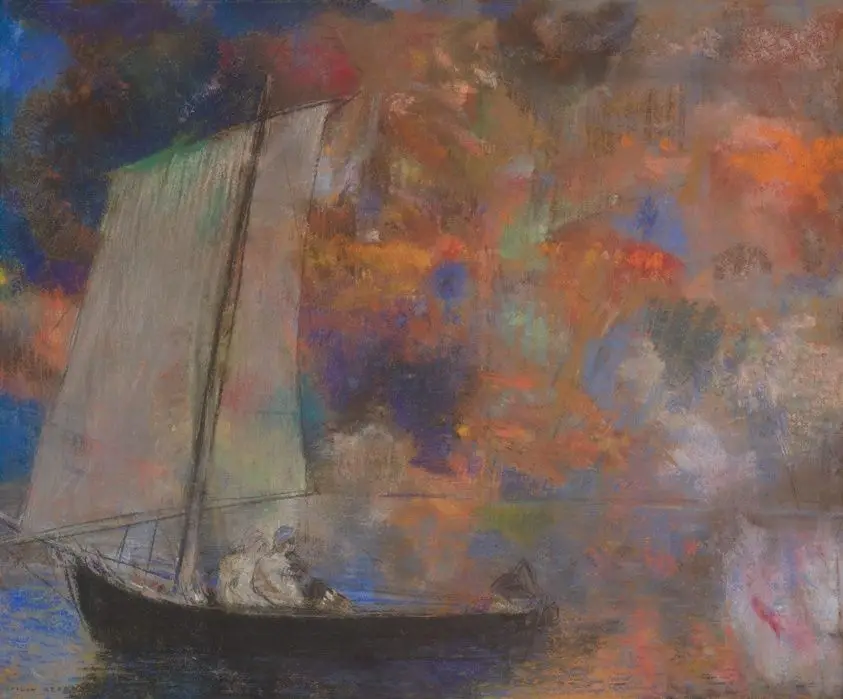 Flower Clouds by Odilon Redon