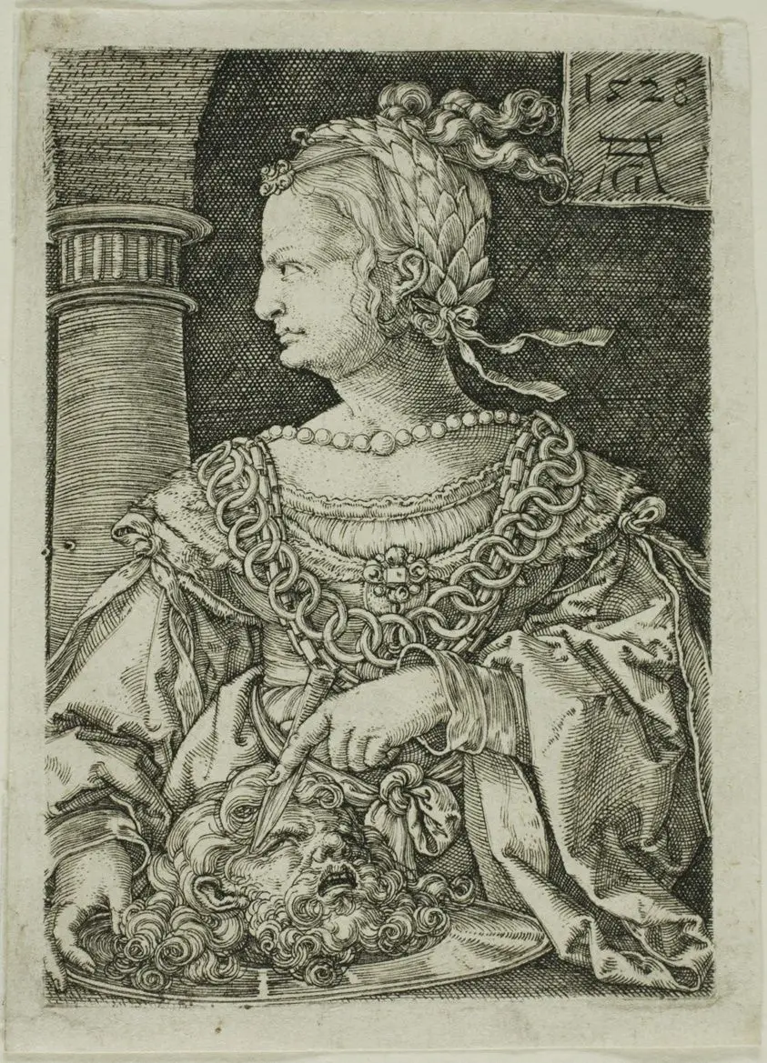 Herodias with the Head of John the Baptist by Heinrich Aldegrever