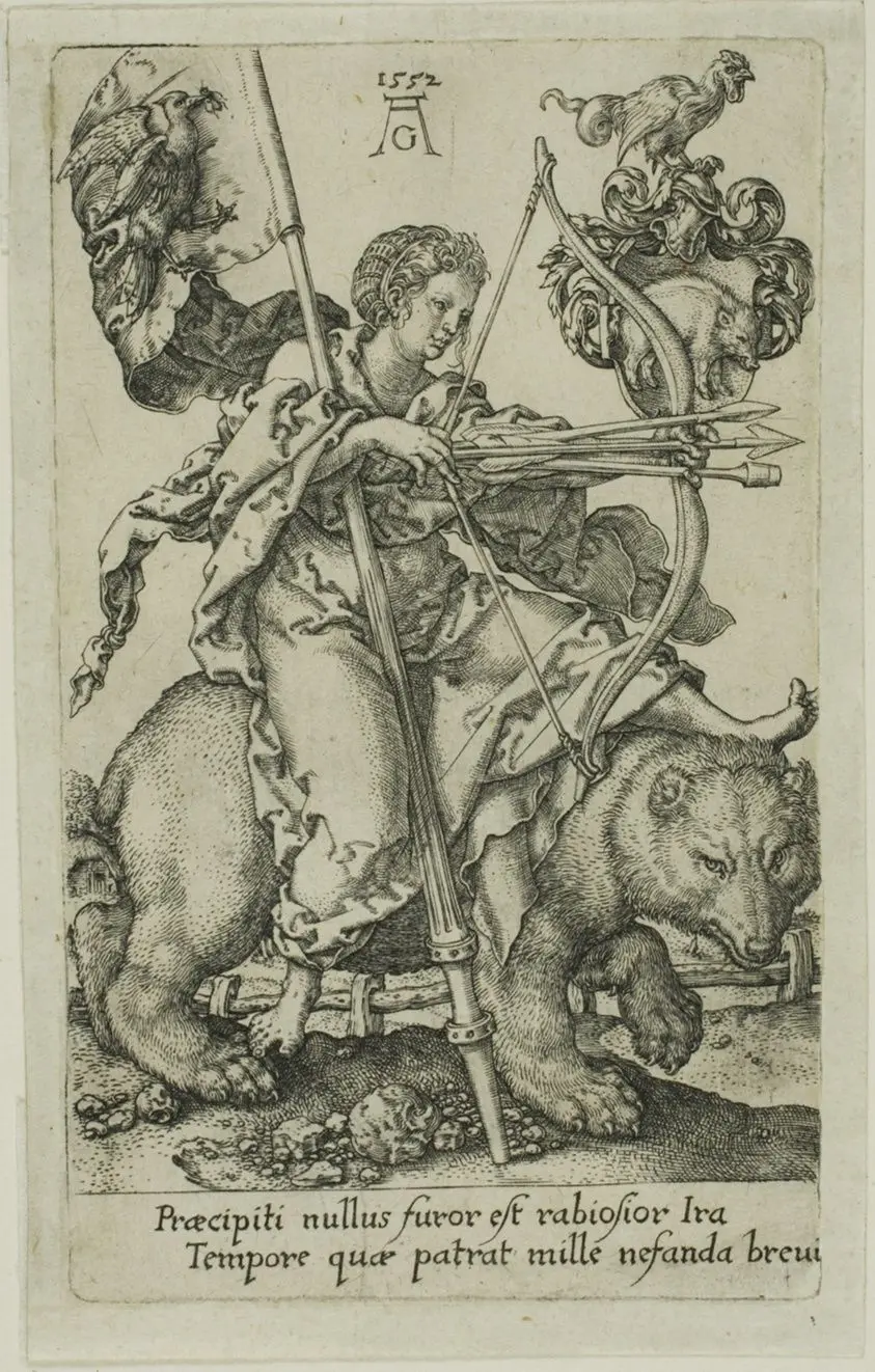 Wrath, from the Vices by Heinrich Aldegrever