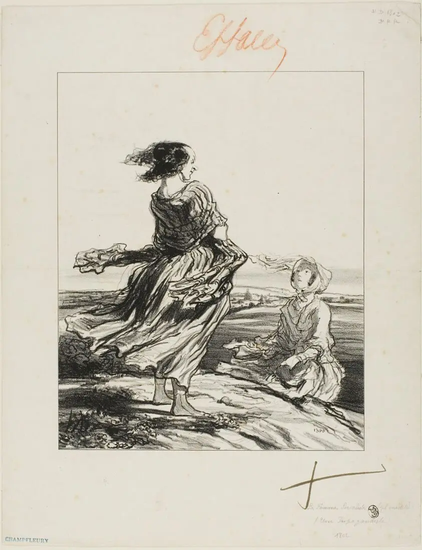 An Activist, from Les Femmes Socialistes by Honoré Victorin Daumier