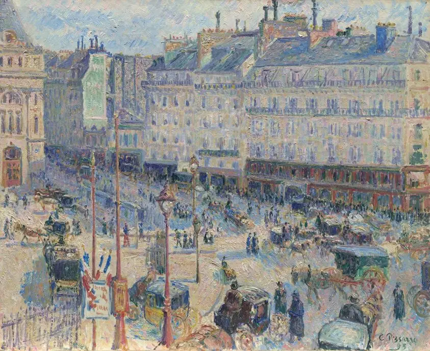 The Place du Havre, Paris by Camille Pissarro