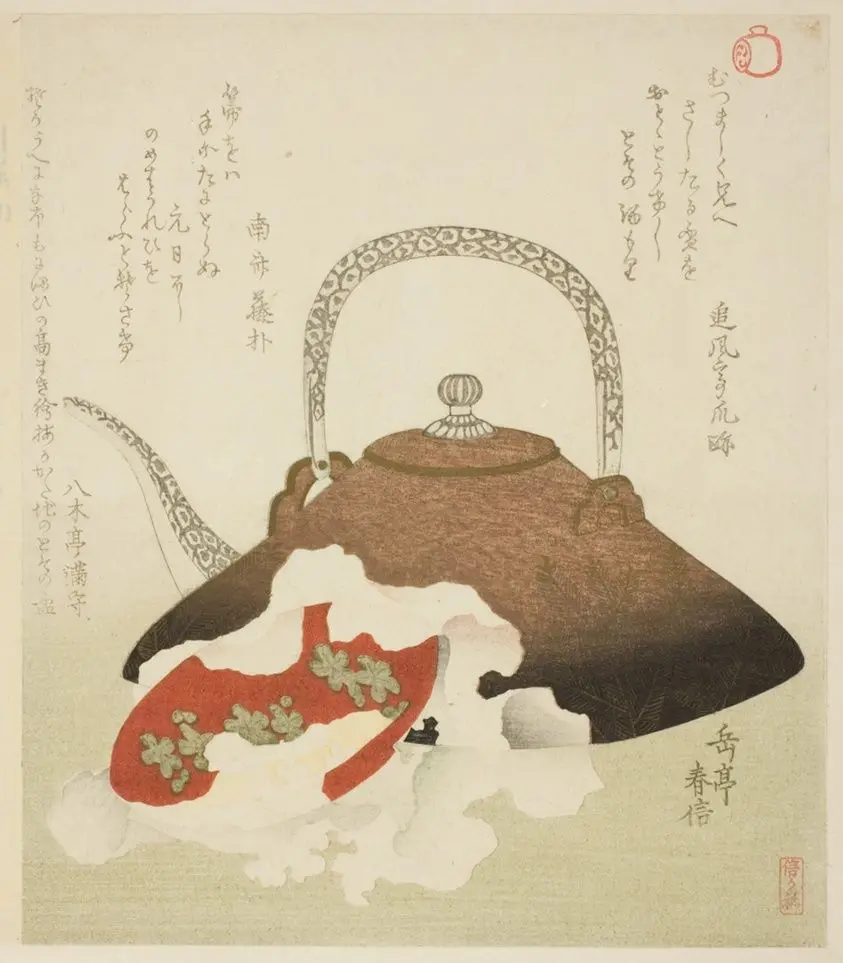 New Year’s Sake by Yashima Gakutei