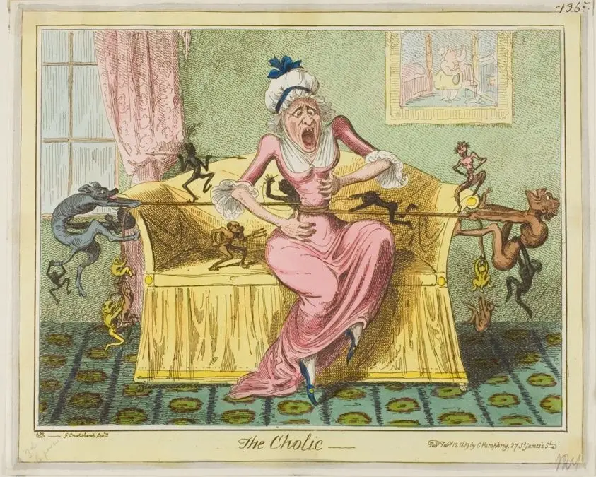 The Cholic by George Cruikshank (English, 1792-1878)