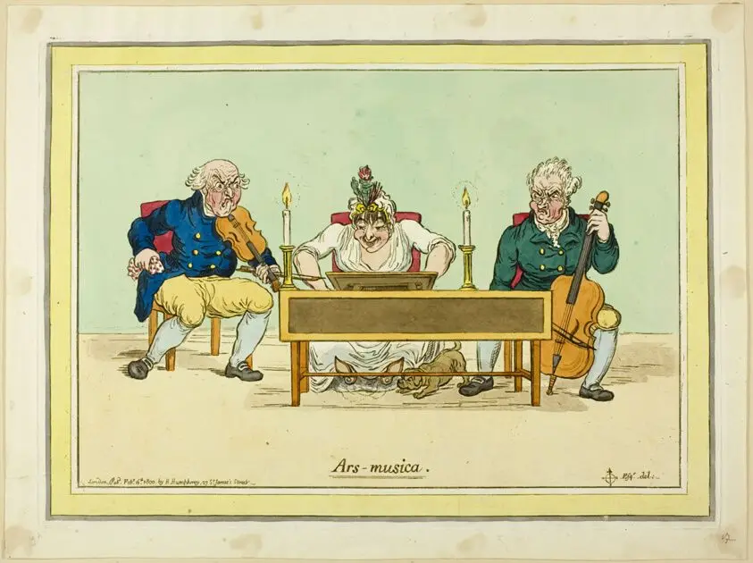 Ars musica by James Gillray (English, 1756-1815)