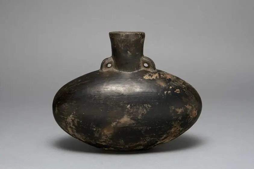 Blackware Jar with Single Spout by Chimú