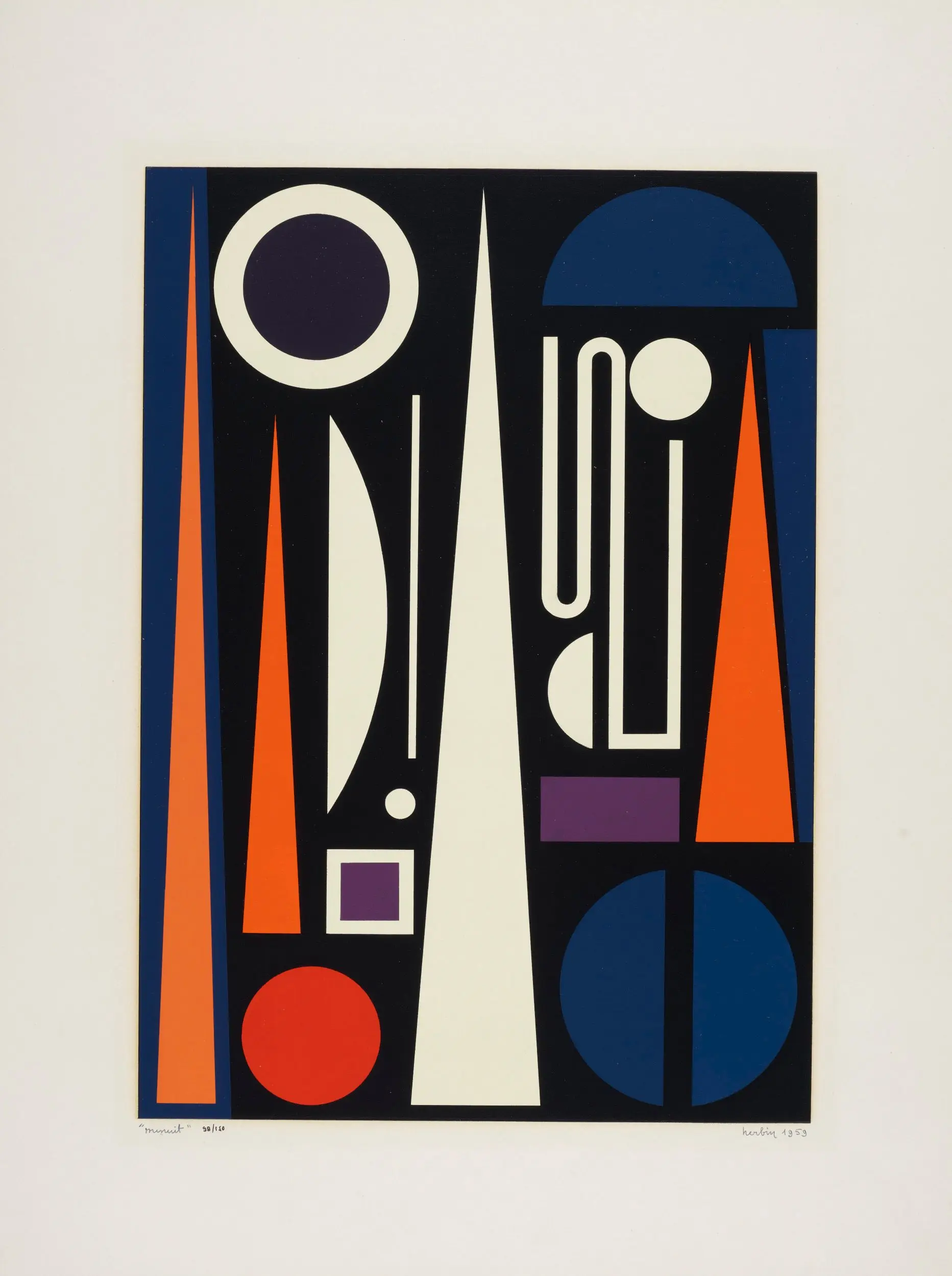 Minuit from Album of Twelve Prints by Auguste Herbin