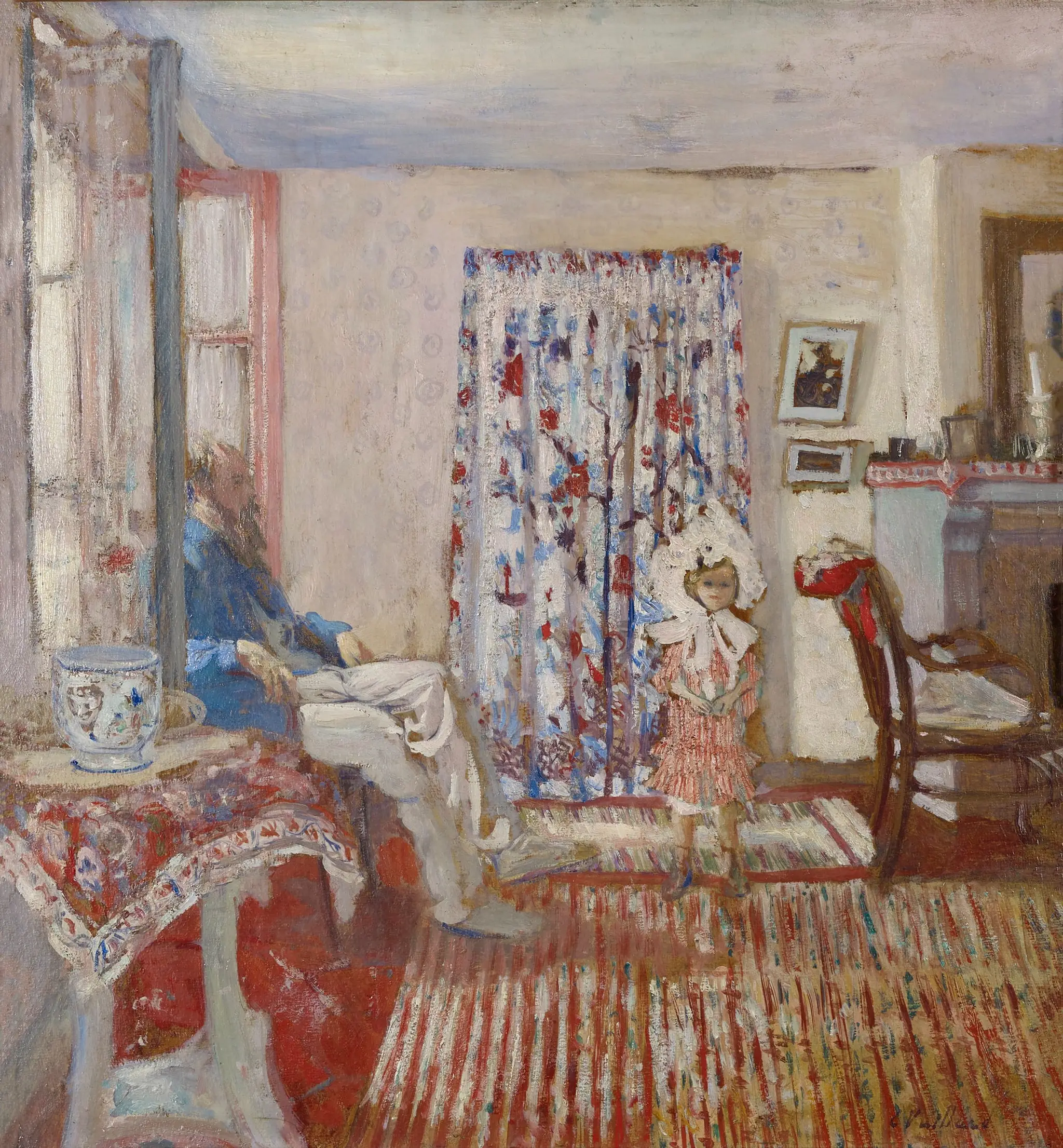 Le Peintre Ker-Xavier Roussel et sa fille (The Painter Ker-Xavier Roussel and His Daughter) by Edouard Vuillard