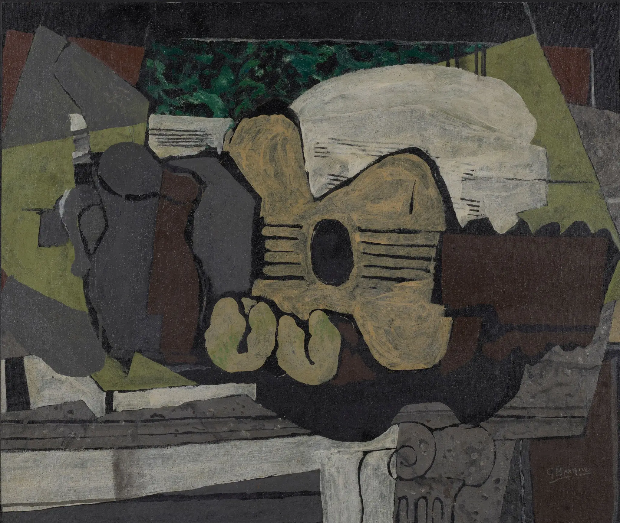 Still Life on a Mantelpiece by Georges Braque