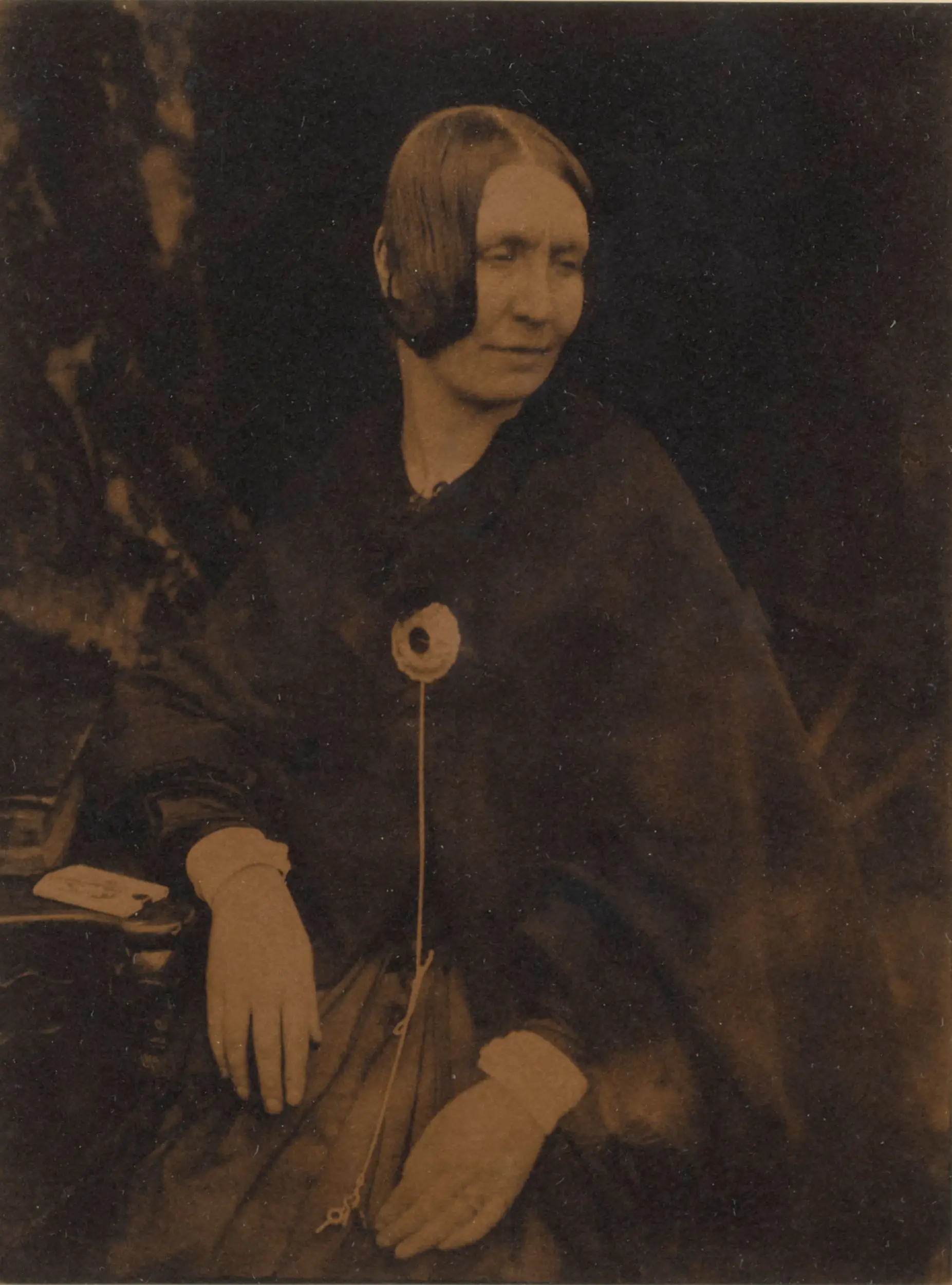 Portrait of an Old Lady with a Key Chain by David Octavius Hill , Robert Adamson