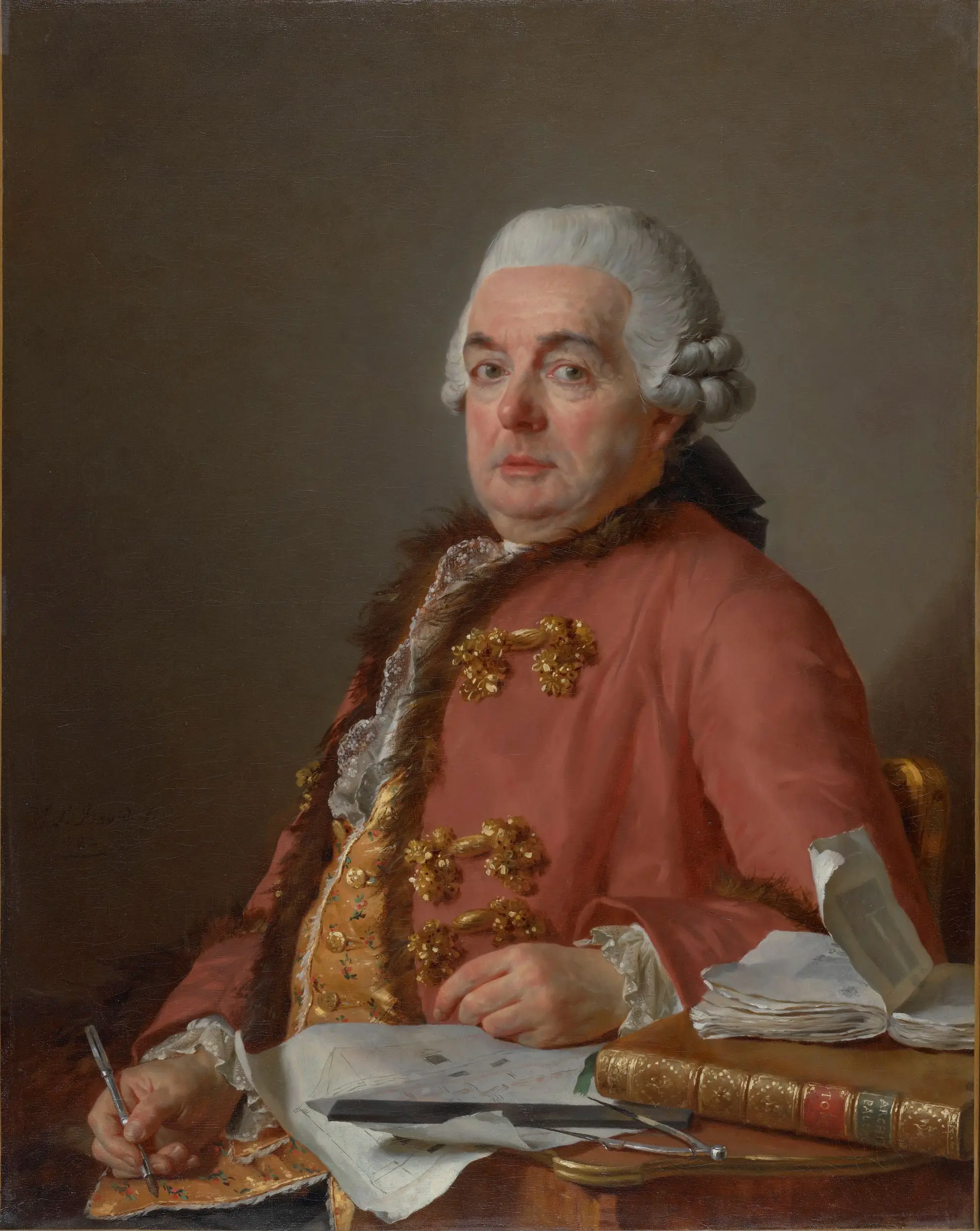 Portrait of Jacques-François Desmaisons by Jacques-Louis David
