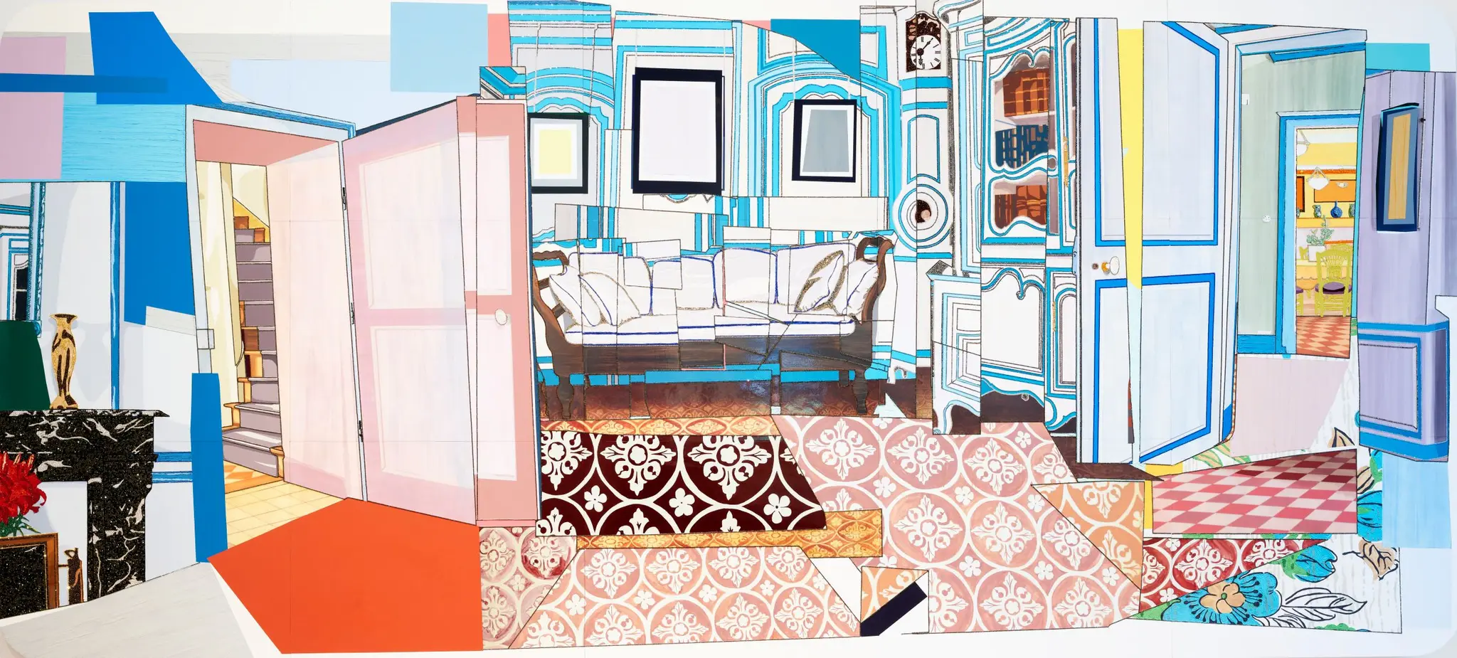 Interior: Monet's Blue Foyer by Mickalene Thomas