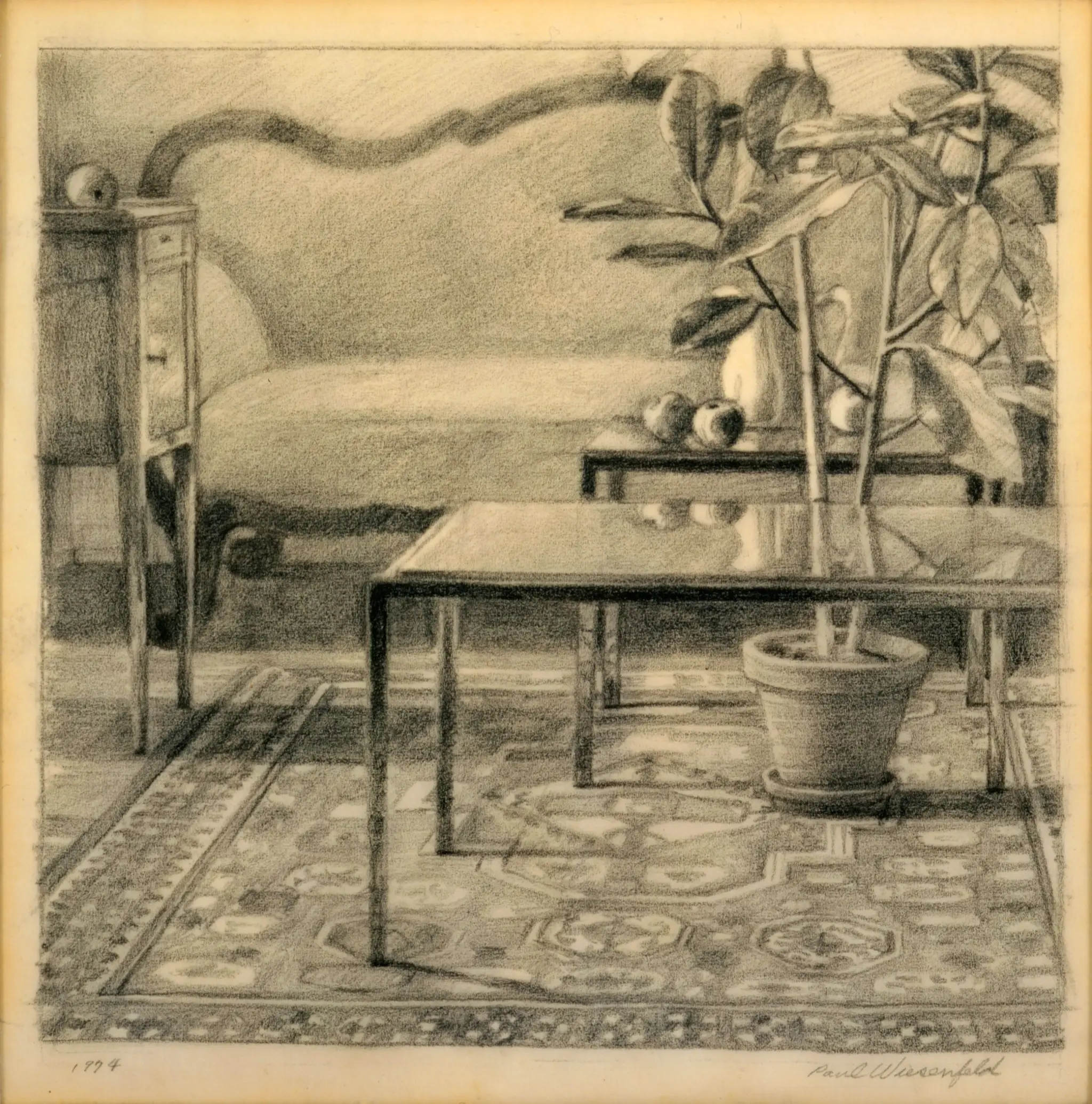 Interior with Apples by Paul Wiesenfeld