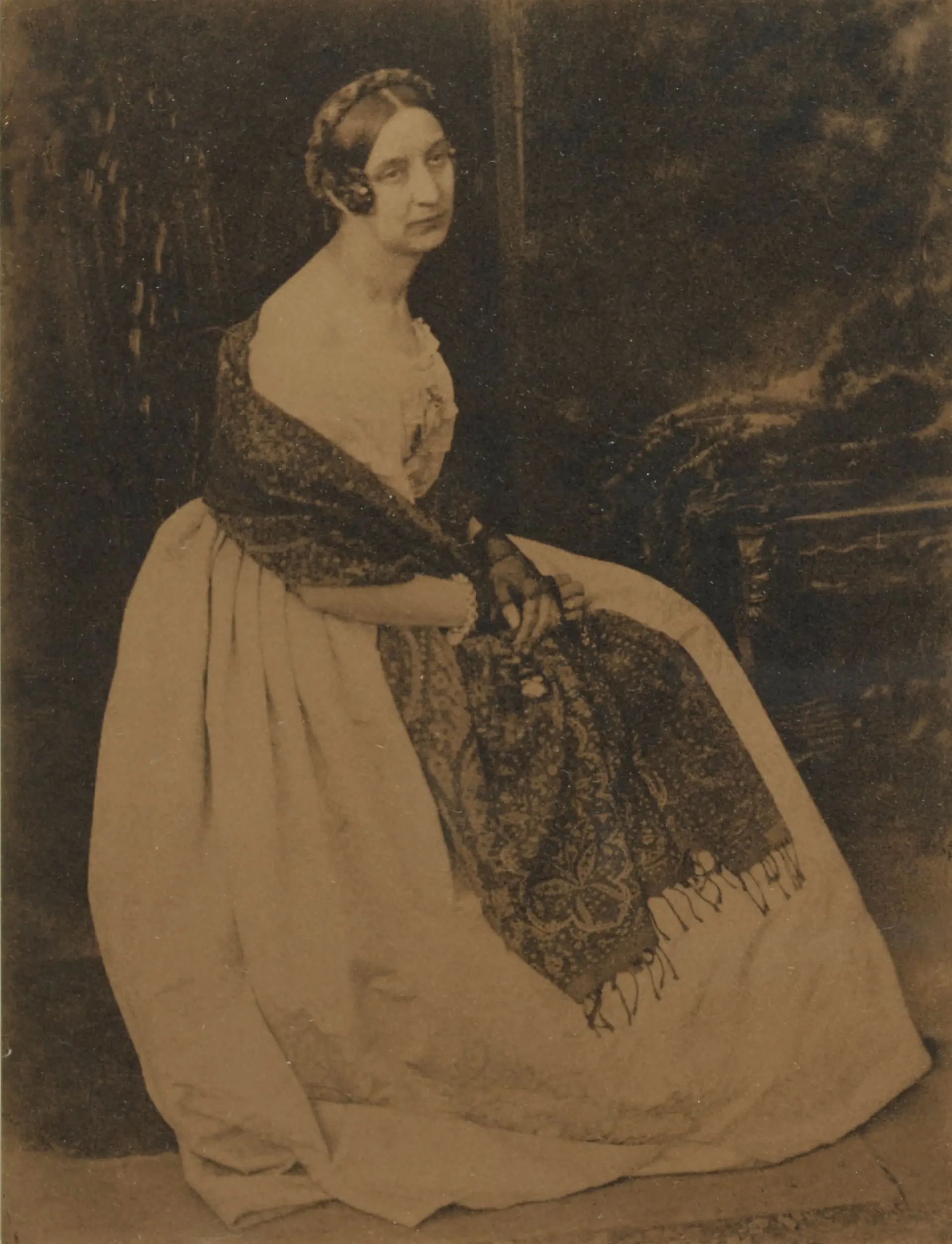 Portrait of Lady Elizabeth Eastlake by David Octavius Hill , Robert Adamson