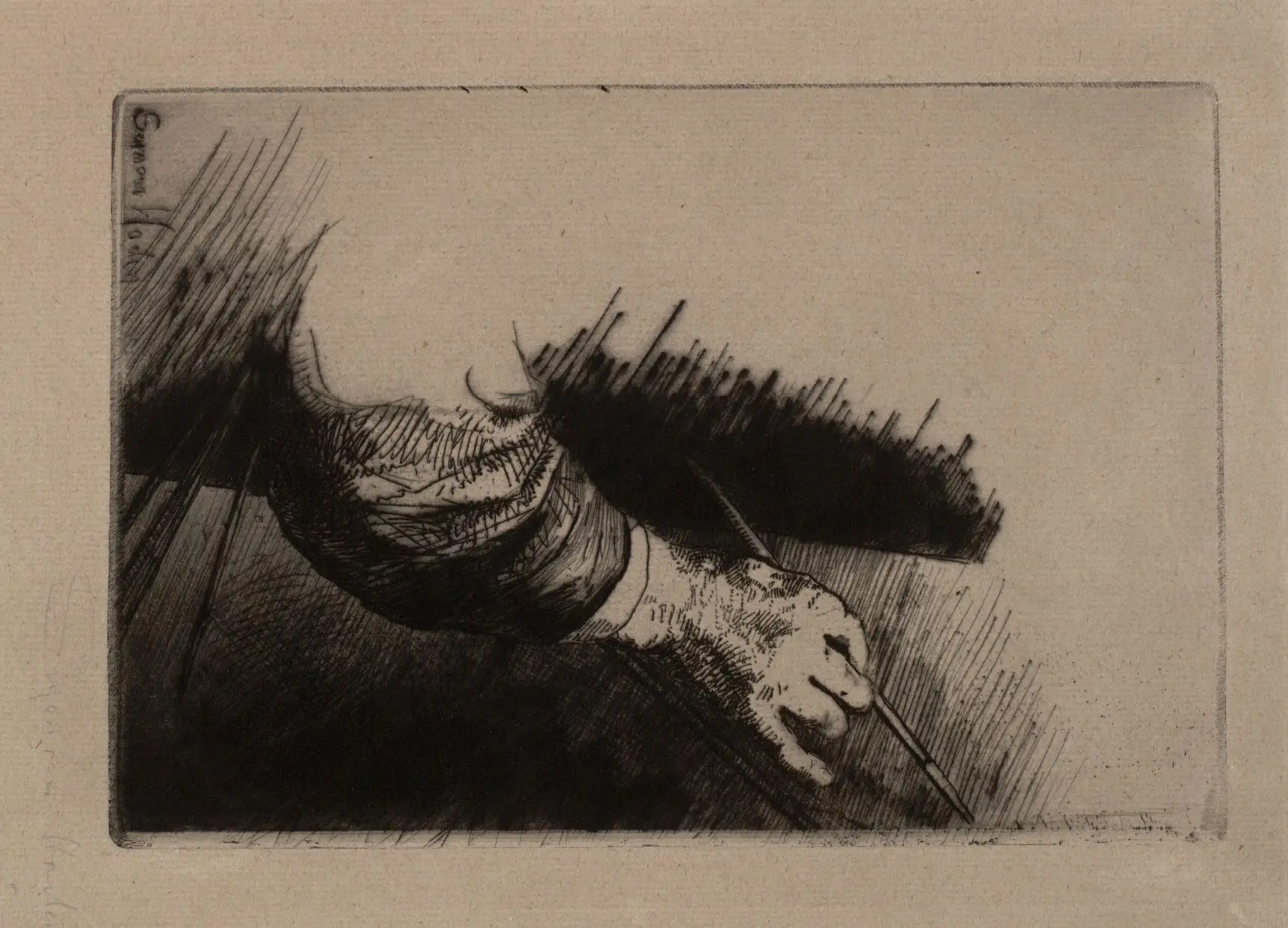 Hand Painting by Seymour Haden