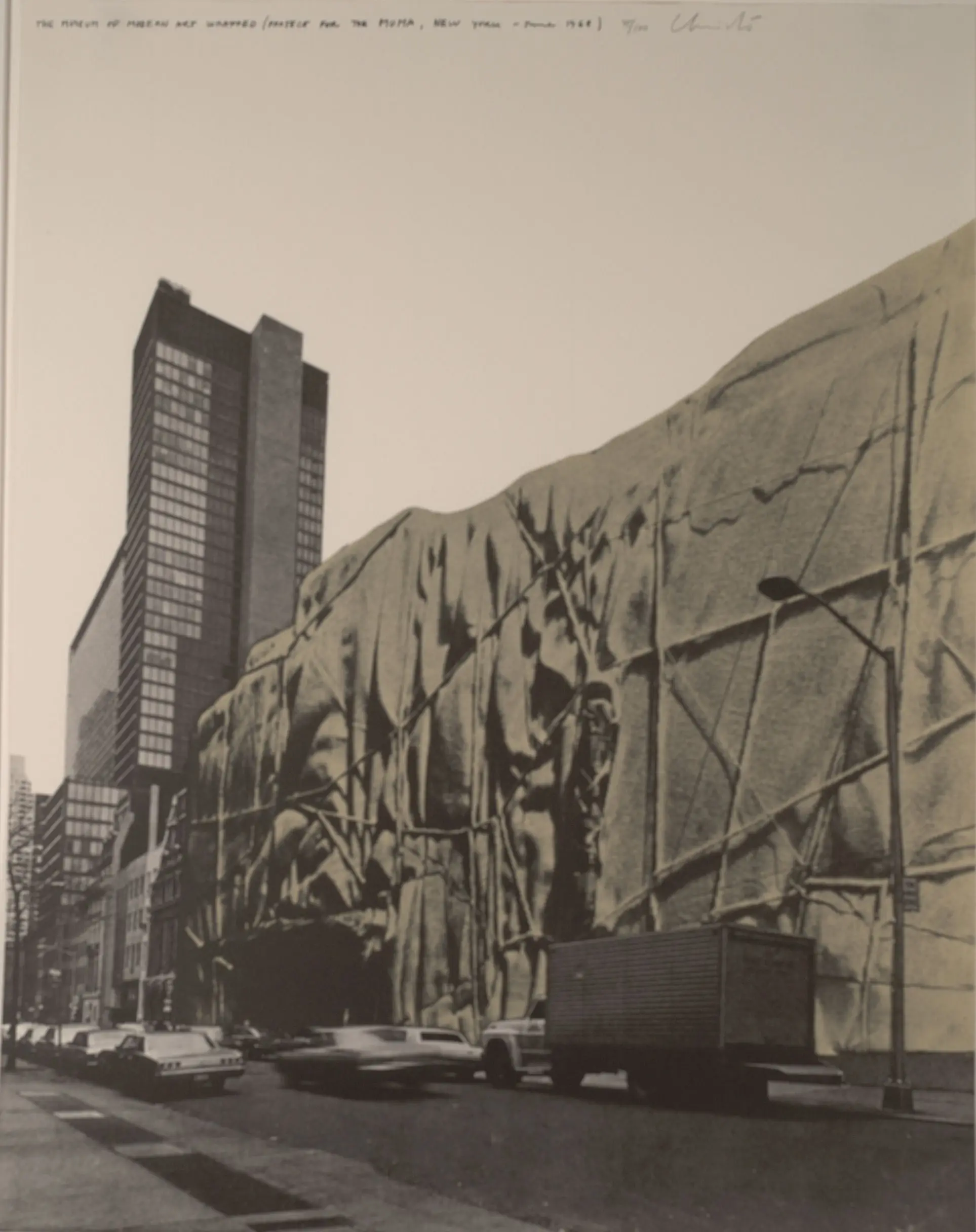 The Museum of Modern Art (front) by Christo