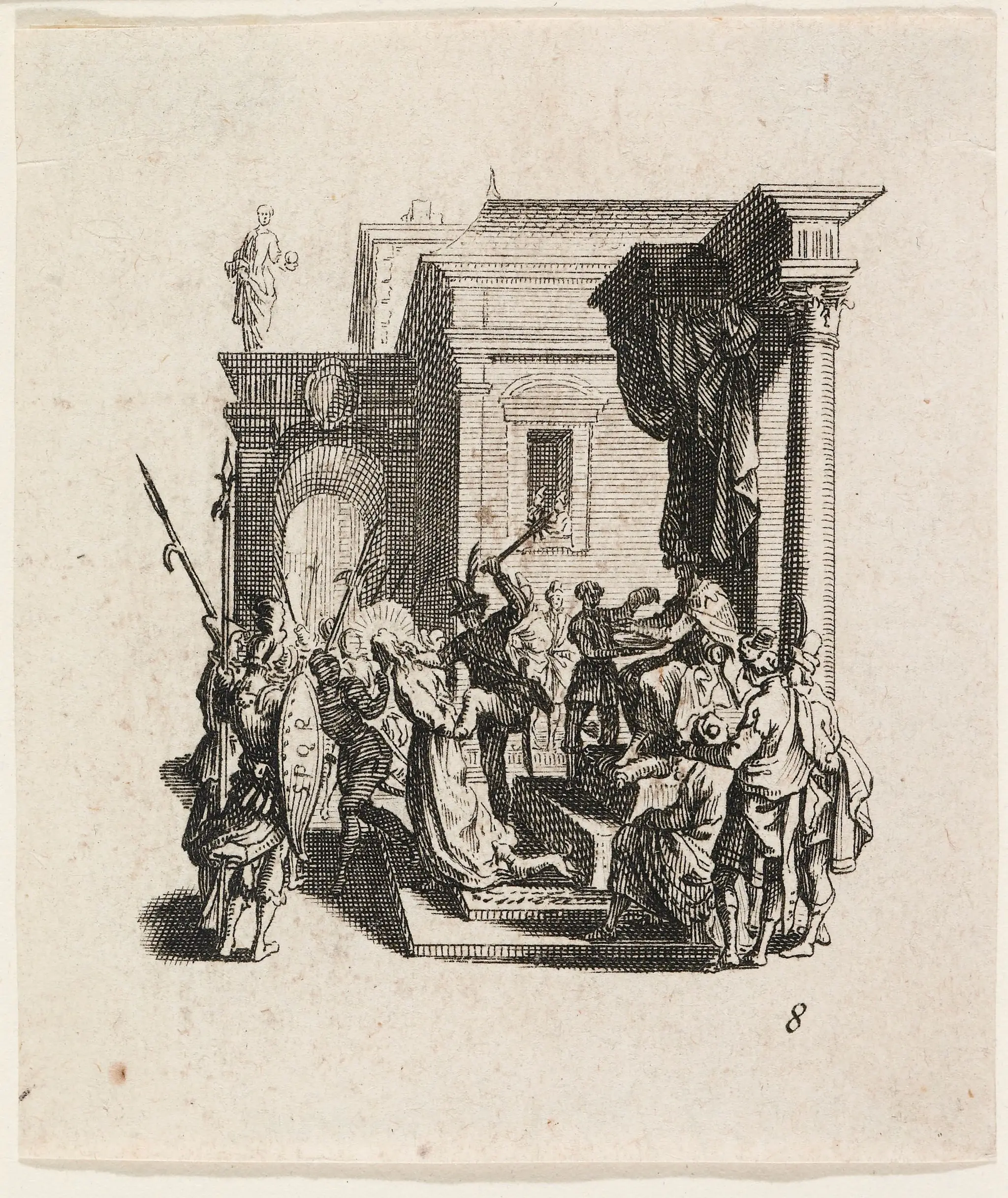 Six prints from The Small Set of the Passion by Jacques Callot