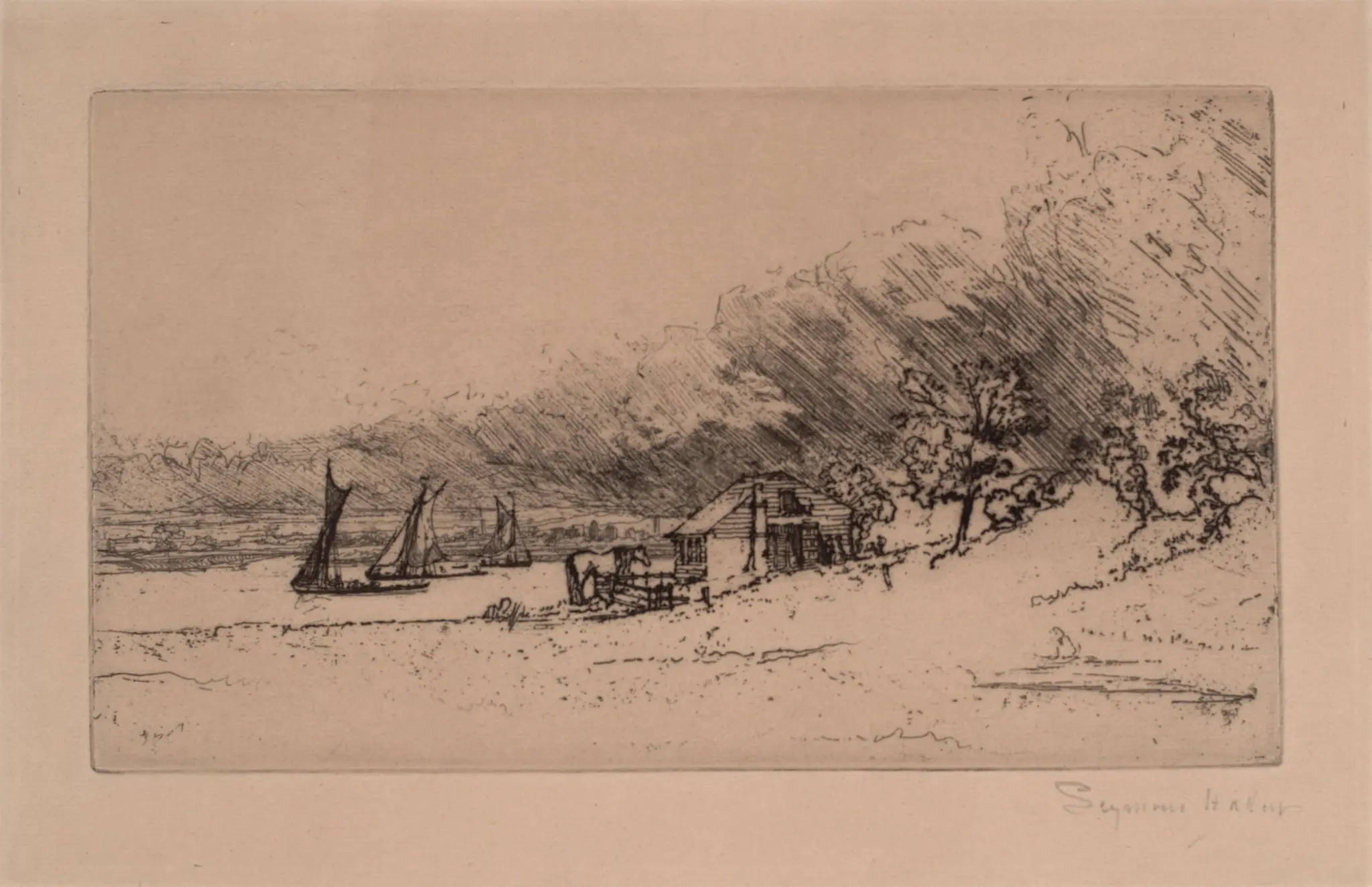 The Boat House by Seymour Haden