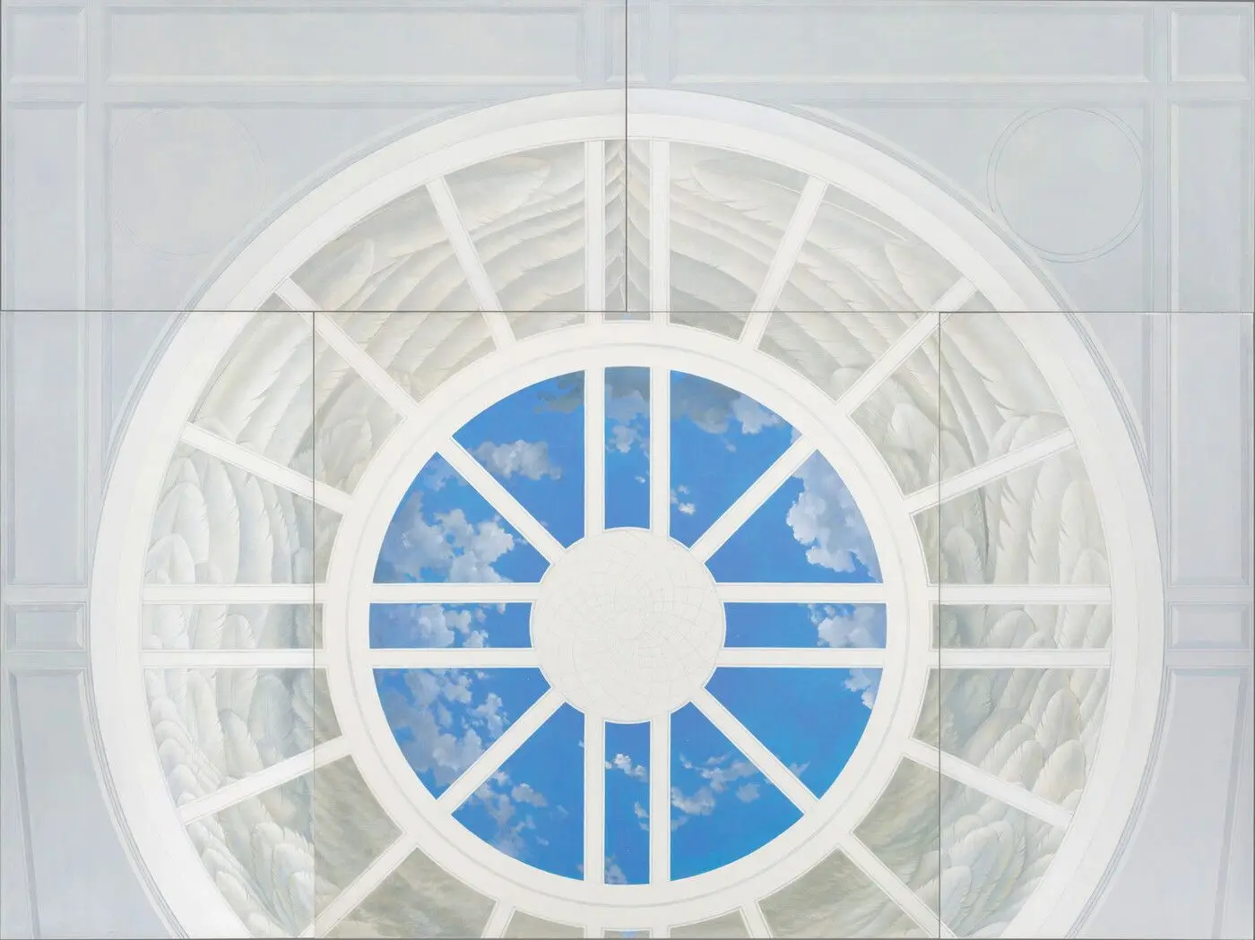 [Central dome: large painting of complete dome] by Scott Gentling