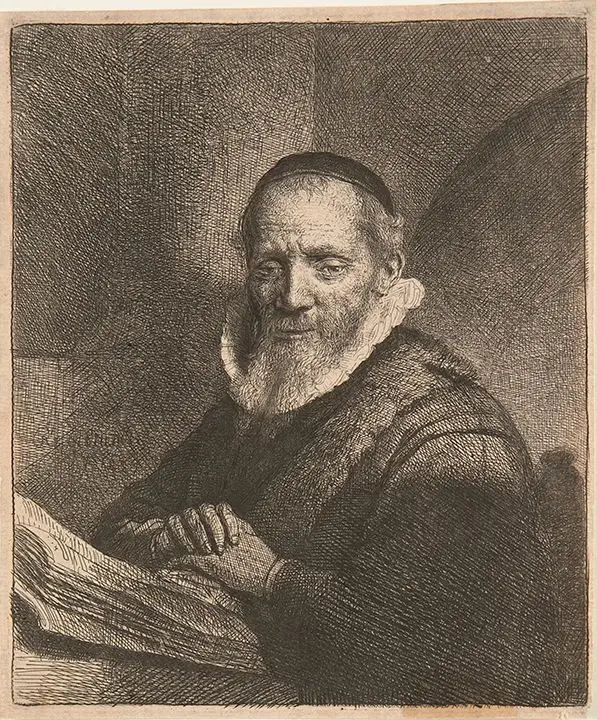 Portrait of Jan Cornelisz Sylvius by Rembrandt van Rijn