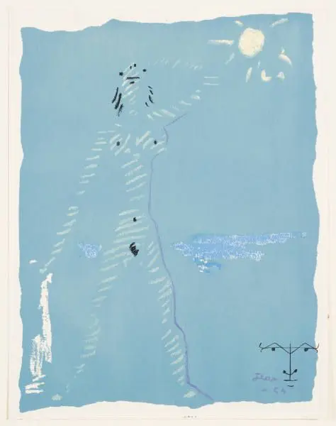 Portrait in a Pond [Portrait dans un étang] by Jean Cocteau