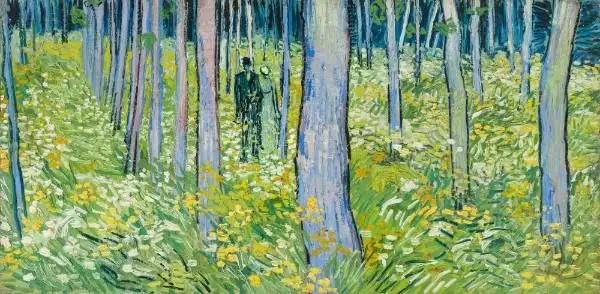Undergrowth with Two Figures by Vincent van Gogh