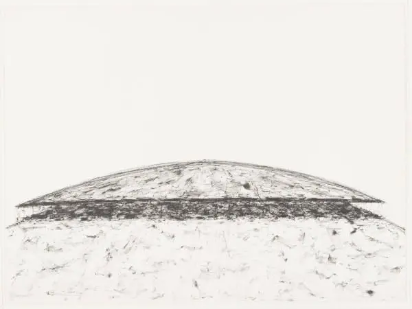 Proposed Fountain of Trickling Water with Ultra-Violet Underlighting, in Memory of Pablo Picasso by Dan Flavin