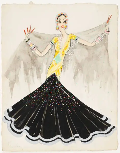 Drawing for Stage Costume #3 by Barclay