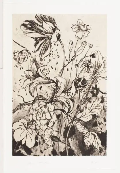 Details from Nancy's Garden: Single Print from Temple of Flora by Jim Dine