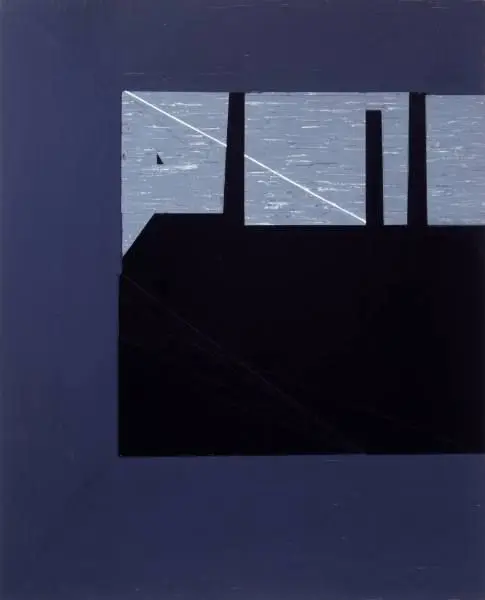 April Factory Painting by Donald Sultan