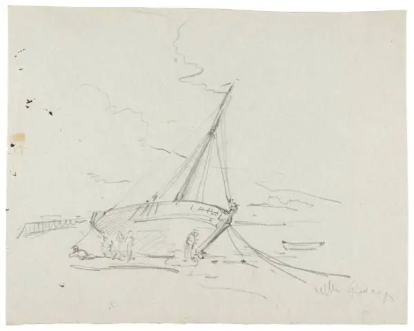 Boat, Grandcamp, France by Henry Mosler