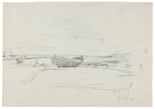 Boats, Grandcamp by Henry Mosler