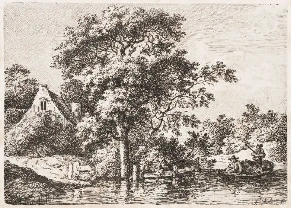 The Little Transport Boat by Ferdinand Kobell