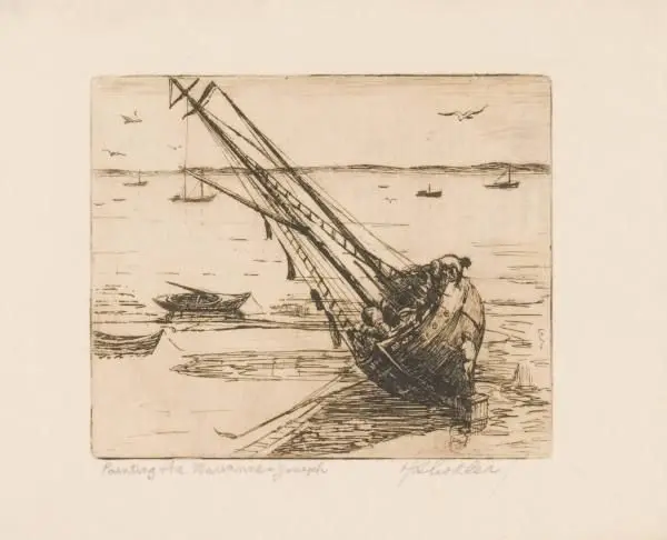 Painting the "Marianne and Joseph" by Harry Shokler