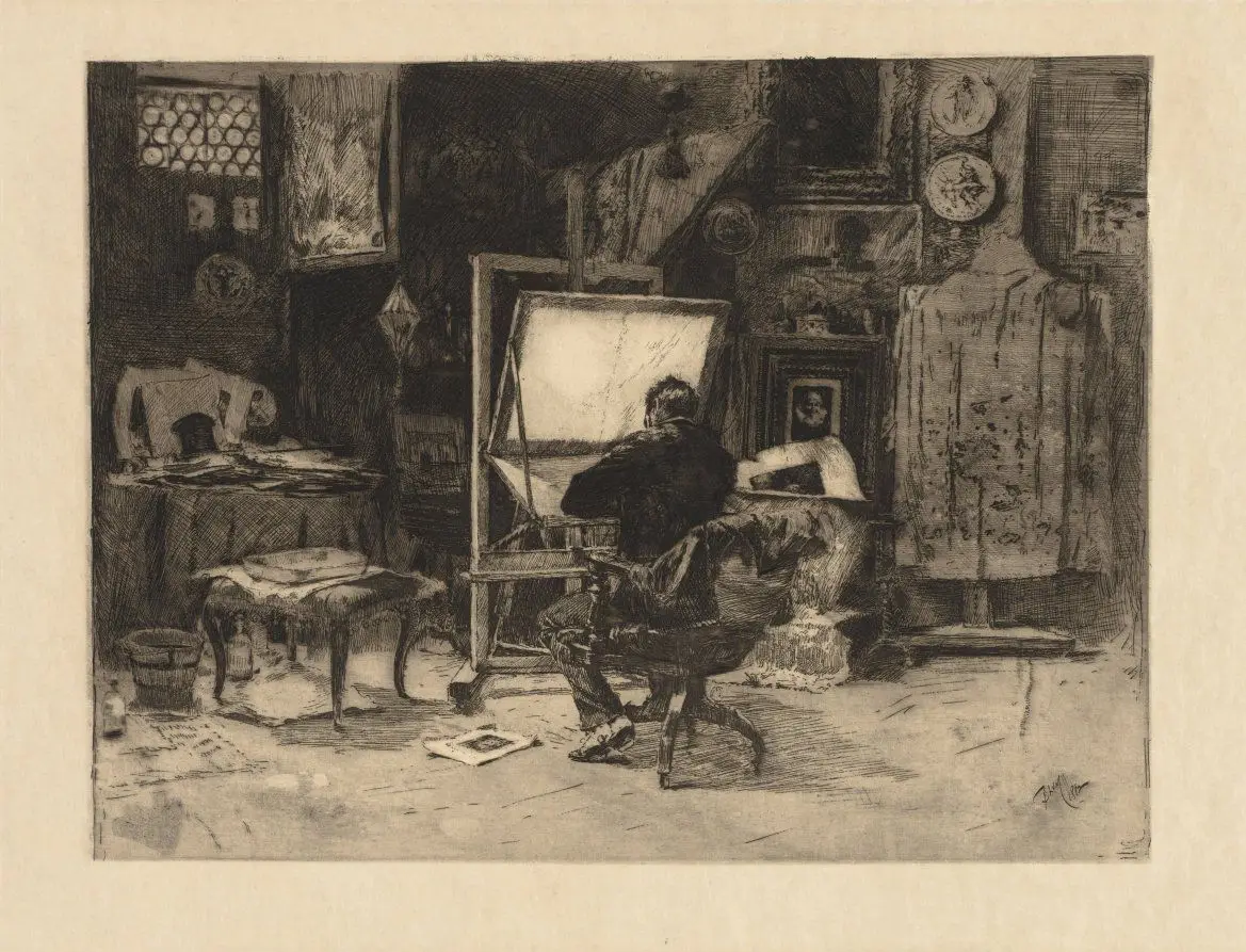 The Etcher by Robert Frederick Blum
