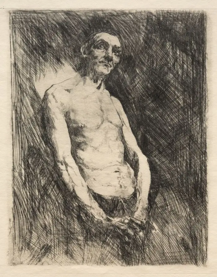 Half Nude Figure of a Man by Robert Frederick Blum