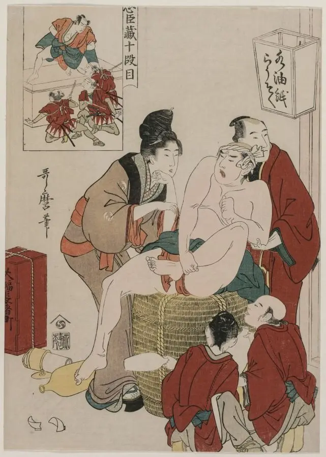 Chushingura: Act X of The Storehouse of Loyalty by Kitagawa Utamaro
