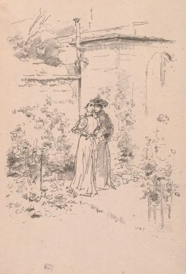 Confidence in the Garden by James McNeill Whistler
