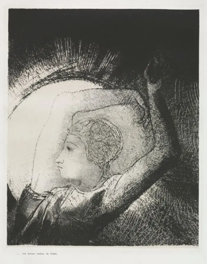 A Woman Clothed with the Sun by Odilon Redon
