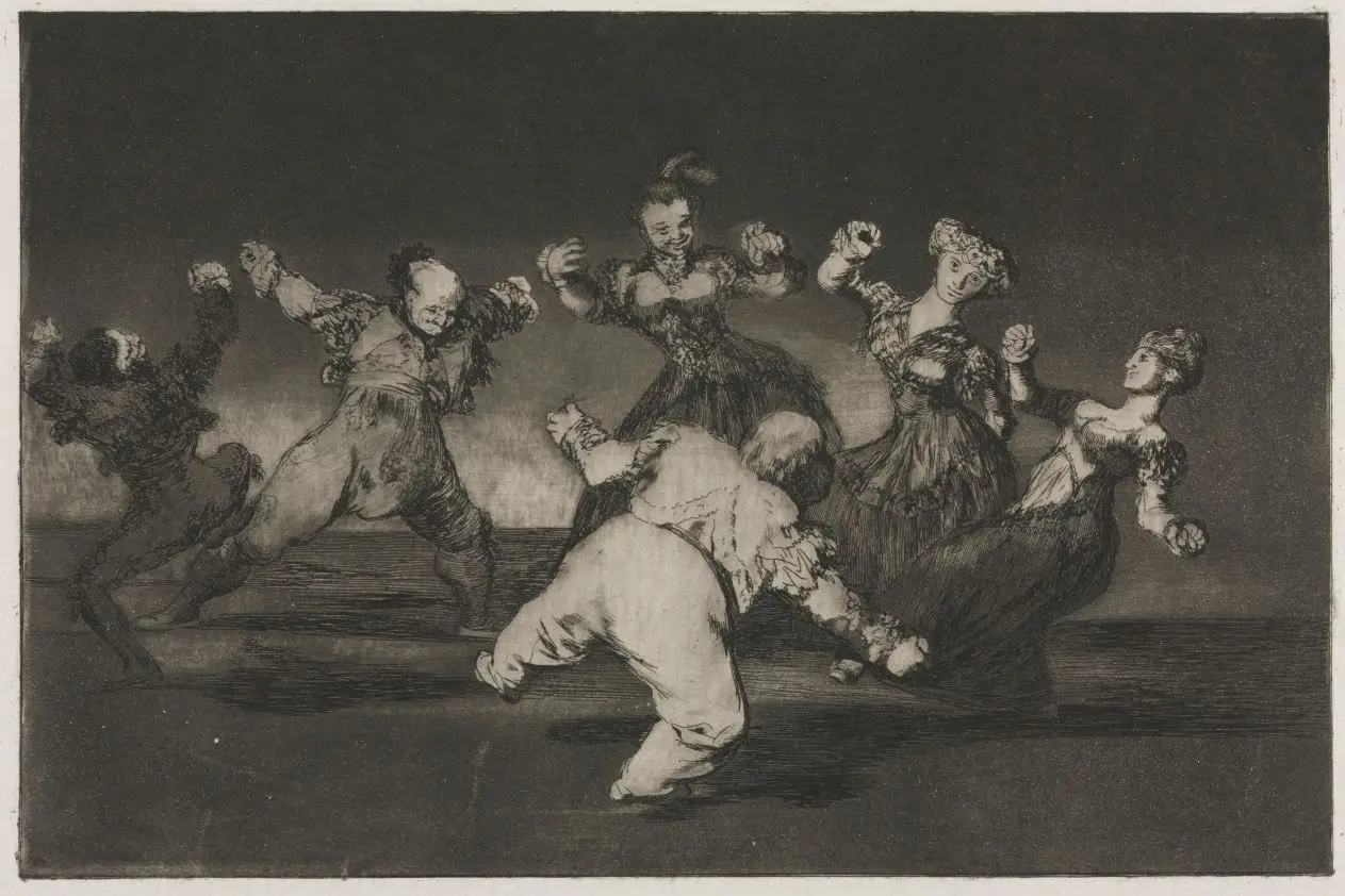 The Proverbs: If Marion Will Dance, Then She Has to Take the Consequences by Francisco de Goya